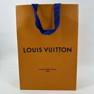 Authentic LOUIS VUITTON LV Paper Shopping Gift Bag (14" x 10" x 4")